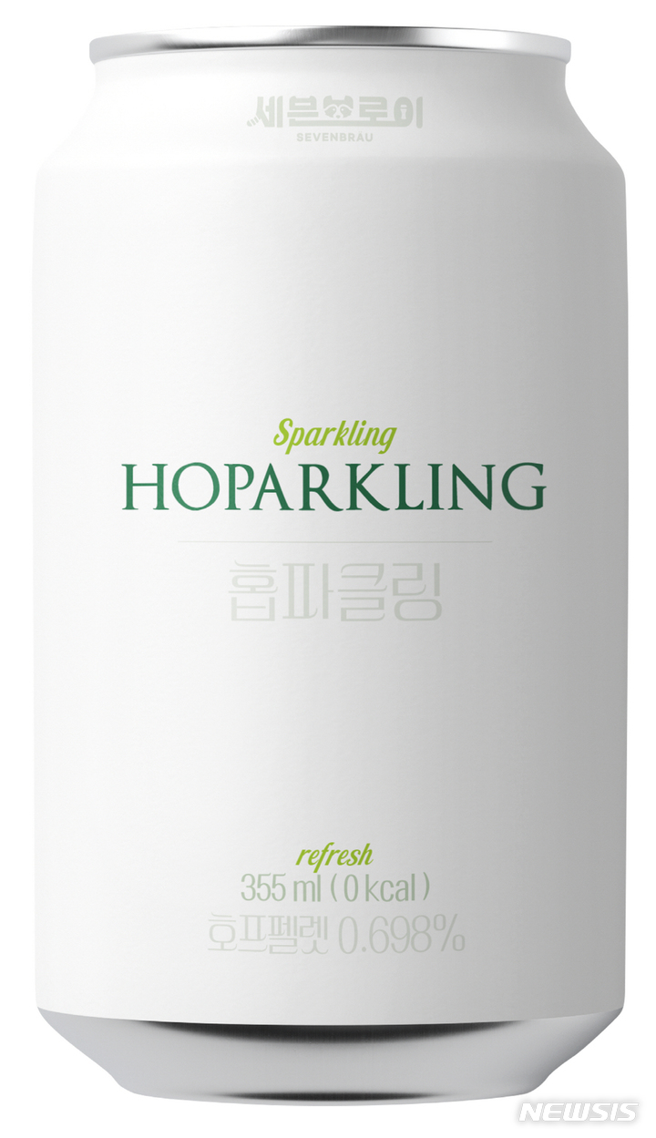 세븐브로이맥주 신제품 홉파클링. (사진=세븐브로이맥주 제공)