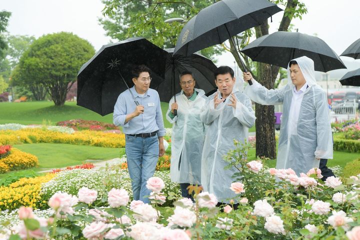 김진표 국회의장, 순천정원박람회 방문…노관규 시장 초대 응답