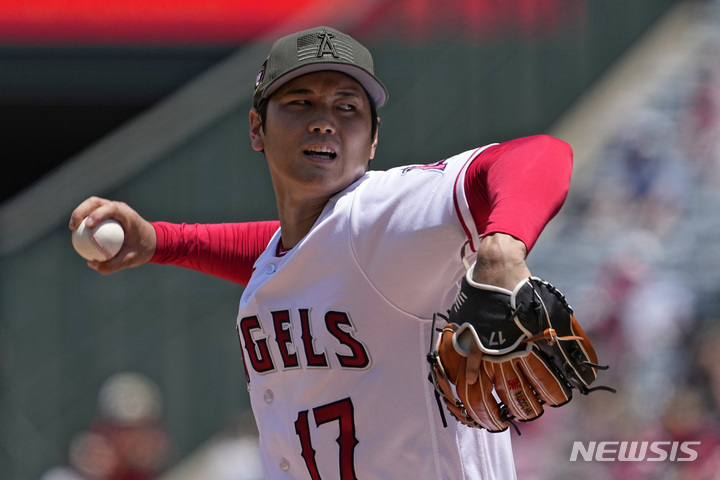 [애너하임=AP/뉴시스] 메이저리그(MLB) LA 에인절스의 오타니 쇼헤이. 2023.05.22