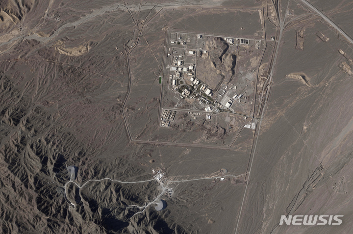 [AP/뉴시스] 2023년 4월 이란 나탄즈 핵시설 위성사진 