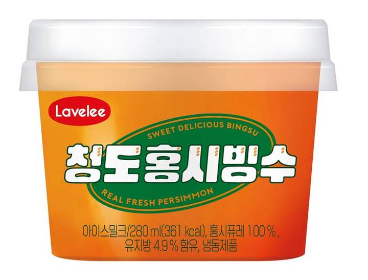 청도홍시빙수(사진=CU 제공) *재판매 및 DB 금지