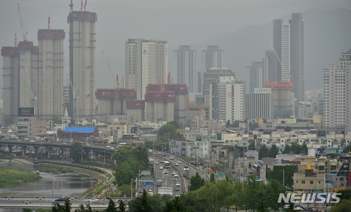 [대구=뉴시스] 북구 산격동에서 바라본 도심. 뉴시스DB