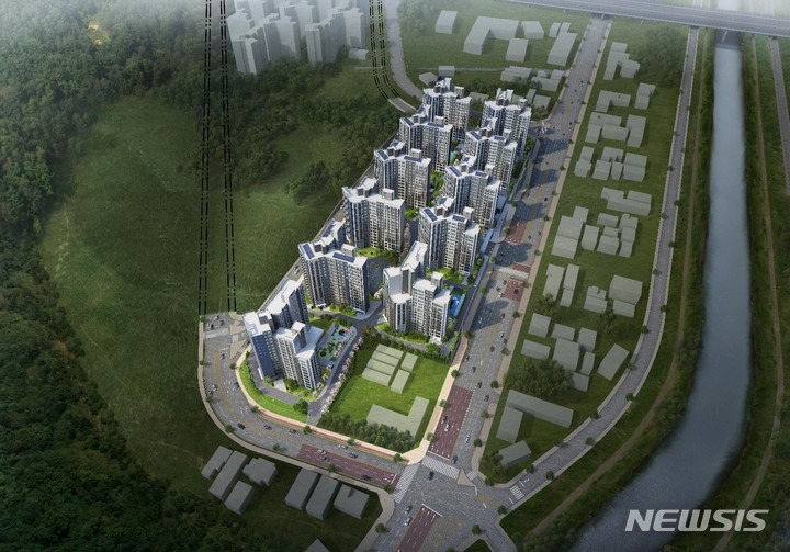 [서울=뉴시스] 원주 동문 디 이시트 조감도. 