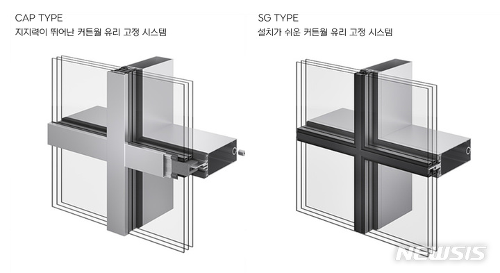 [서울=뉴시스] 이건창호 '커튼월 EFS 60'. (사진=이건창호 제공) 2023.05.24. photo@newsis.com