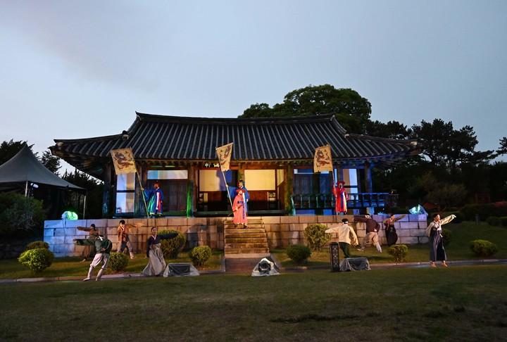 [울산=뉴시스] 실경뮤지컬 울산 임진왜란 공연 한 장면  *재판매 및 DB 금지