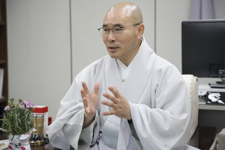 [서울=뉴시스] 대한불교조계종 문화부장 탄원 스님 (사진=대한불교조계종 제공) 2023.05.26. photo@newsis.com *재판매 및 DB 금지