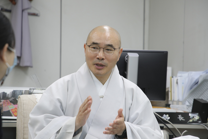 [서울=뉴시스] 대한불교조계종 문화부장 탄원 스님 (사진=대한불교조계종 제공) 2023.05.26. photo@newsis.com *재판매 및 DB 금지