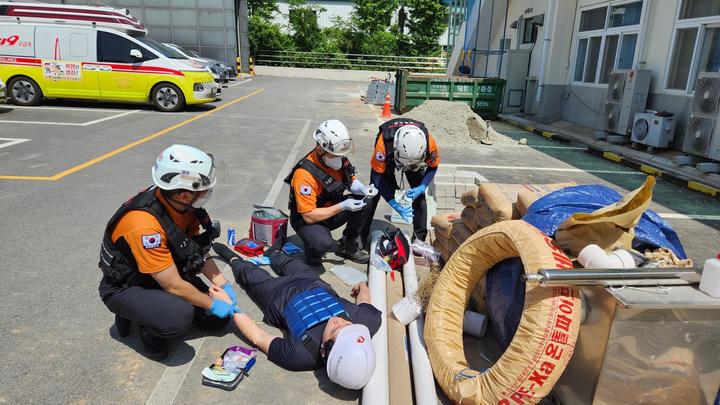 [광주=뉴시스] 광주소방본부, 여름철 온열질환자 발생 대비 119폭염구급대 운영. (사진 = 광주시 제공) *재판매 및 DB 금지