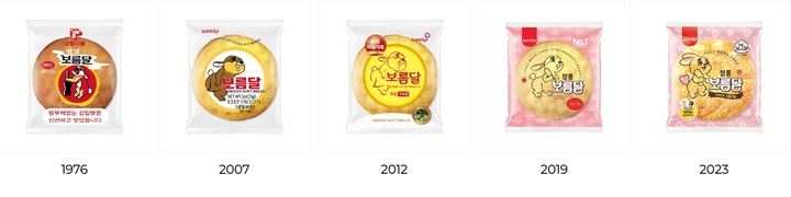 보름달 변천사. (사진=SPC삼립 제공) *재판매 및 DB 금지