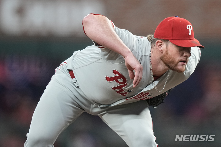 [애틀랜타=AP/뉴시스] 메이저리그(MLB) 필라델피아 필리스의 크레이그 킴브럴. 2023.05.27