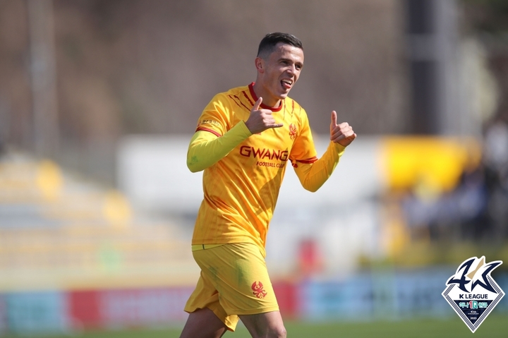 [서울=뉴시스]광주 아사니. 2023.05.28. (사진=한국프로축구연맹 제공)&nbsp; *재판매 및 DB 금지