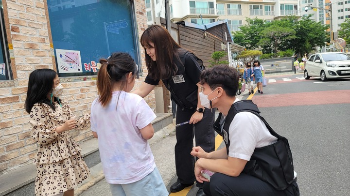 [진주=뉴시스]진주경찰서, 학교폭력예방 순찰강화. *재판매 및 DB 금지