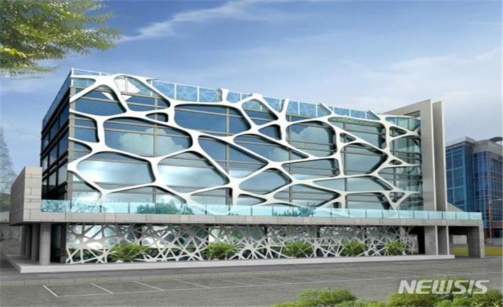 [창원=뉴시스] 경상국립대학교 칠암캠퍼스에 짓는 친환경 복합허브센터 조감도(그림=경남도 제공) 2023.05.29. photo@newsis.com