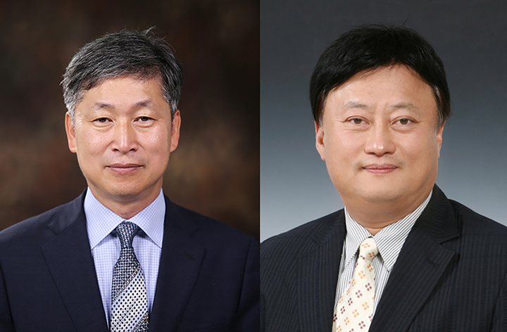 [나주=뉴시스] 동신대학교 한의예과 나창수 교수(왼쪽), 산림조경학과 국찬 교수. (사진=동신대학교 제공). photo@newsis.com *재판매 및 DB 금지