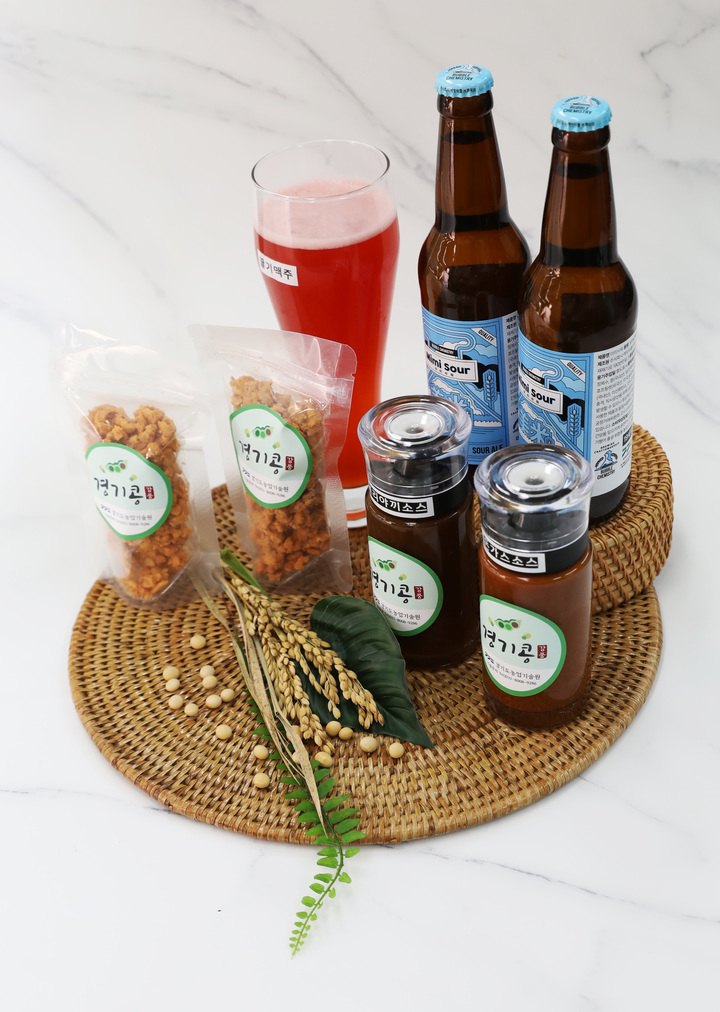 서울국제식품산업대전에서 전시하는 경기도 개발 콩·쌀 가공품. (사진=경기도농업기술원 제공) *재판매 및 DB 금지