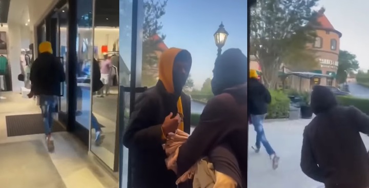 [서울=뉴시스] 지난 28일(현지시간) 미국 폭스뉴스 등은 미국 조지아주 애틀랜타의 한 의류브랜드 매장에서 강도를 신고했다는 이유로 해고당했다는 두 여성 직원에 대해 보도했다. 회사는 성명을 통해 두 직원이 회사의 적절한 절차를 따르지 않았다고 밝혔다. (사진=유튜브 갈무리) 2023.05.31. *재판매 및 DB 금지