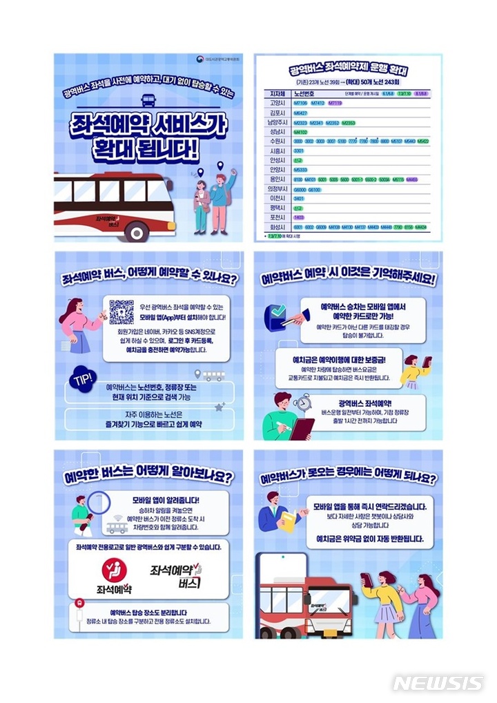 광역버스 출근길 예약제 시범 운영. (사진=의정부시 제공)