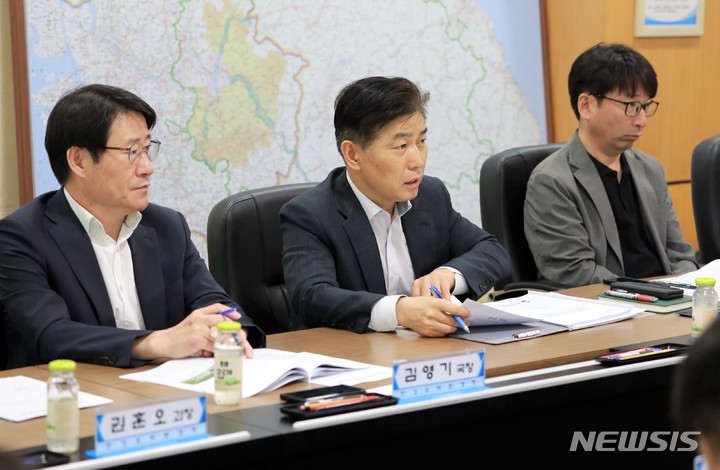 31일에 열린 한강유역환경청 주도로 진행된 한강수계 수질관리협의회 현장. (사진= 한강유역환경청 제공)