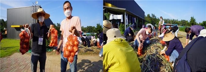 지난해 도시민유치 귀농귀촌 팸투어 참가자 활동 모습. 삼척시 제공 *재판매 및 DB 금지
