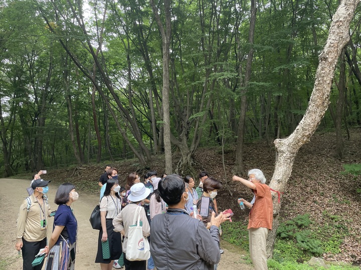 [서울=뉴시스] 2022 동구릉 자연학습장 가는 길 숲 해설 (사진=문화재청 제공) 2023.06.02. photo@newsis.com *재판매 및 DB 금지