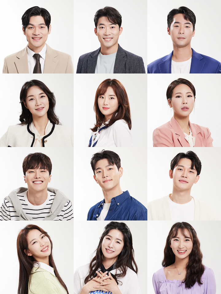 [서울=뉴시스](왼쪽 위부터) 잭 역의 문준혁·임창민·오태후, 캐서린 역의 이미경·김소정·김솔, 존 역의 전형민·정현준·천관우, 캣 역의 김안젤라·박혜원·한수민. (사진=㈜모먼트메이커 제공) 2023.06.02. photo@newsis.com *재판매 및 DB 금지