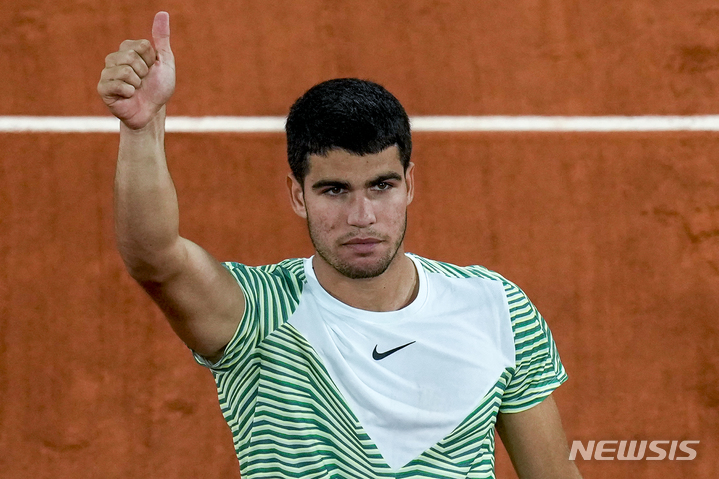 [파리=AP/뉴시스] 카를로스 알카라스. 2023.06.02