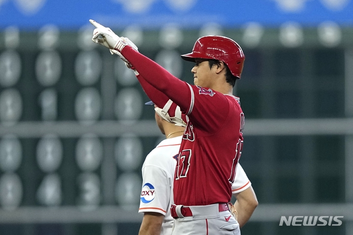 [휴스턴=AP/뉴시스]LA 에인절스 오타니 쇼헤이. 2023.06.04.