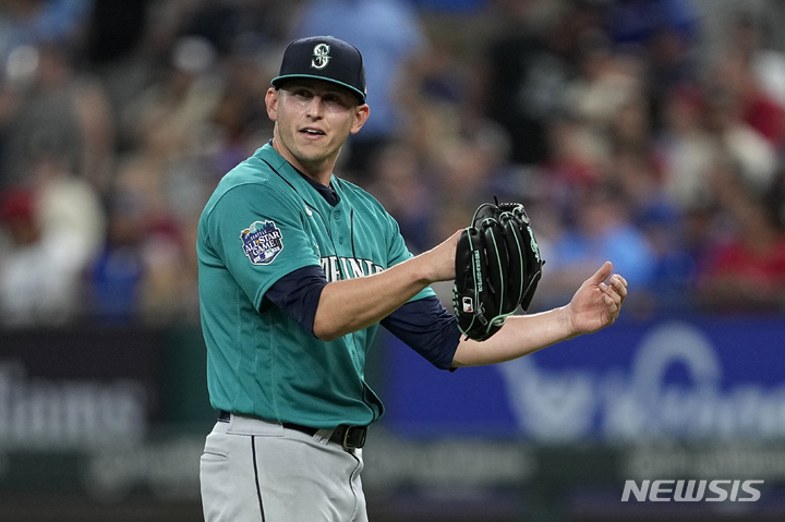 [알링턴=AP/뉴시스] 시애틀 매리너스 크리스 플렉센. 2023.06.03.