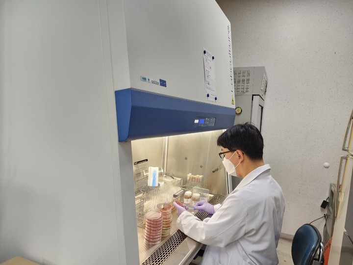 급식시설 미생물 검사 (사진=구미시 제공) *재판매 및 DB 금지