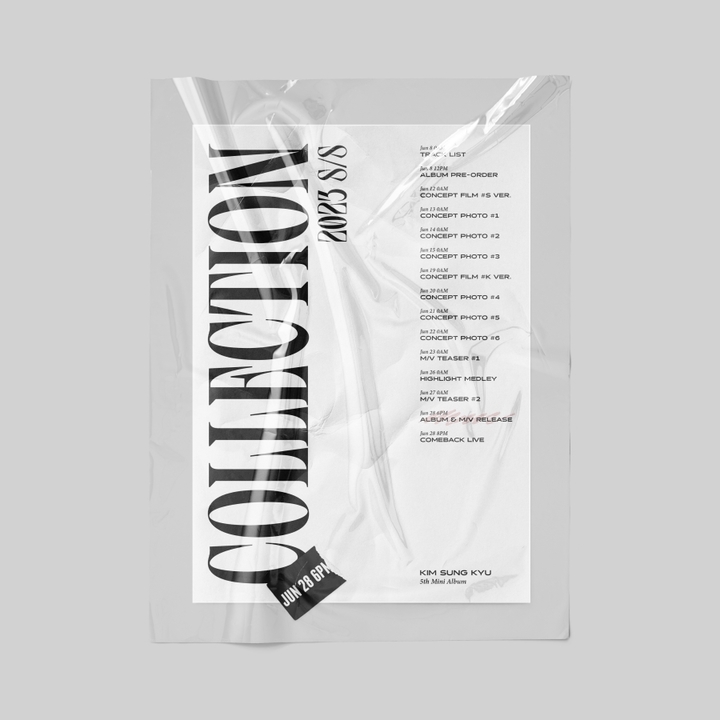 [서울=뉴시스] 김성규, '2023 S/S Collection' 스케줄러 2023.06.05 (사진 = 더블에이치티엔이 제공) photo@newsis.com*재판매 및 DB 금지 *재판매 및 DB 금지