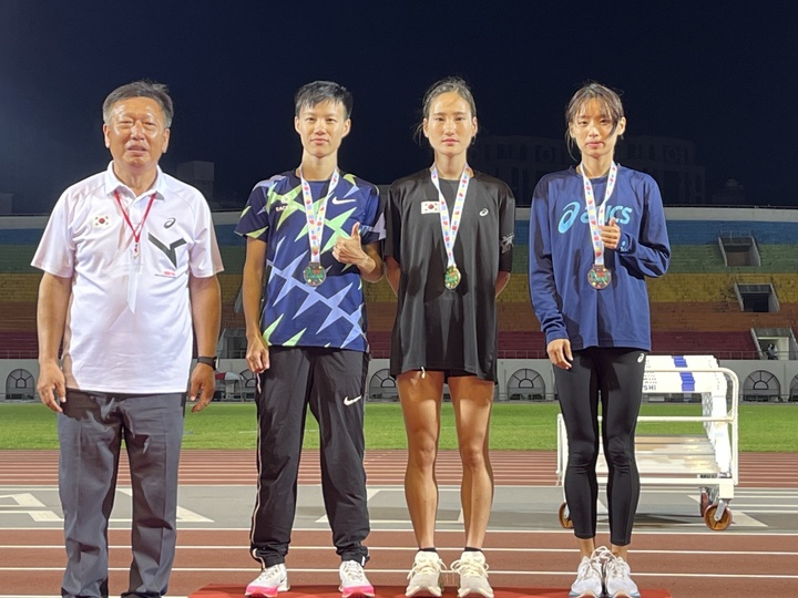 [진주=뉴시스] 진주시청 육상부 조하림 선수 국제대회 입상. *재판매 및 DB 금지