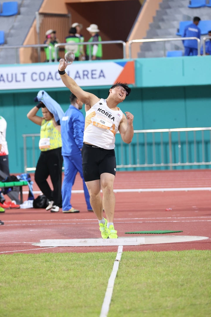 박시훈(16·금오고)이 제29회 예천 아시아U20육상경기선수권 대회 동메달을 수확했다. (사진=대한육상연맹 제공) *재판매 및 DB 금지