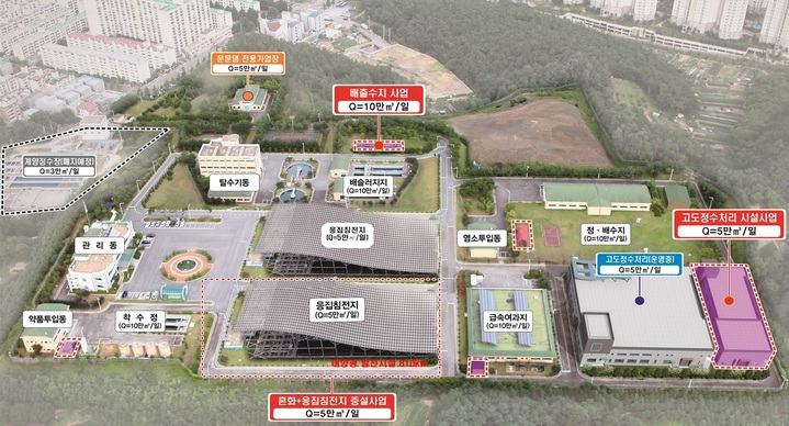[경산=뉴시스] 경산정수장 고도정수처리시설 조감도 *재판매 및 DB 금지