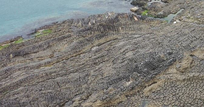 [서울=뉴시스] 포항 오도리 주상절리 수평 방향 (사진=문화재청 제공) 2023.06.07. photo@newsis.com *재판매 및 DB 금지