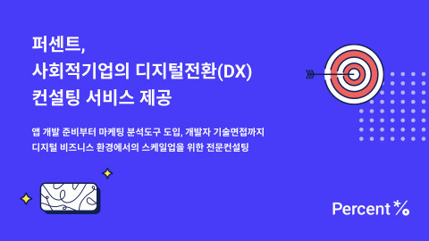 [서울=뉴시스] 사회적 기업의 디지털전환 컨설팅 서비스. (이미지=퍼센트 제공) 2023.06.07. photo@newsis.com *재판매 및 DB 금지