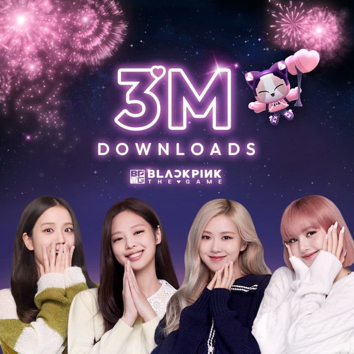아이돌 게임 제작사 테이크원컴퍼니는 '블랙핑크 더 게임'이 정식 서비스 15일 만에 모바일 양대 마켓 합산 300만 다운로드를 돌파했다고 7일 밝혔다.(사진=테이크원컴퍼니) *재판매 및 DB 금지