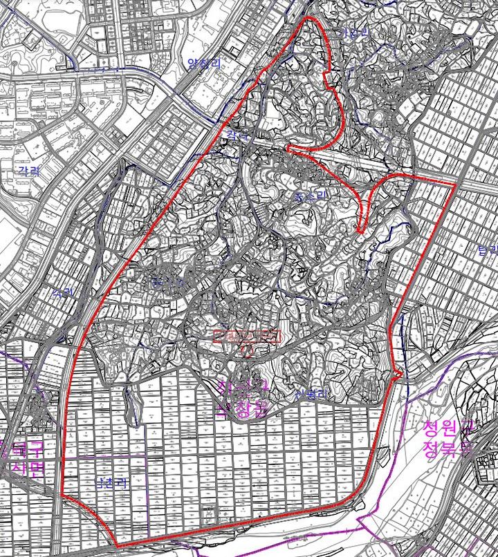 [청주=뉴시스] 충북 청주시 청원구 오창읍 개발행위허가 제한구역. (사진=청주시 제공) photo@newsis.com *재판매 및 DB 금지