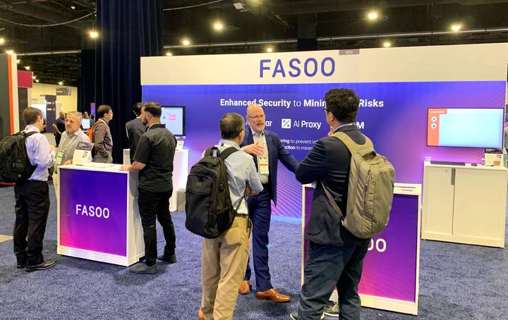 파수가 미국 메릴랜드 내셔널하버에서 열린 글로벌 보안 콘퍼런스 '가트너 시큐리티 서밋 2023에 참여했다. 사진은 파수 부스전경(사진=파수 제공) *재판매 및 DB 금지