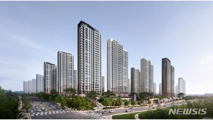 [평택=뉴시스] 지제역 반도체밸리 제일풍경채2BL 투시도 (사진 = 제일건설㈜ 제공)