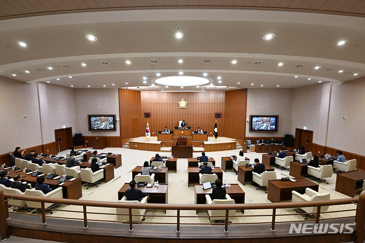 제323회 제1차 정례회 개회. (사진=의정부시의회 제공)