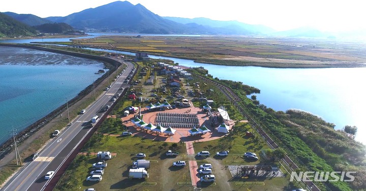 고흥 해창만 오토캠핑장. (사진=전남도 제공)