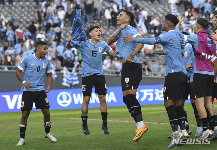 [라플라타=AP/뉴시스]우루과이, U-20 월드컵 결승행. 2023.06.08.