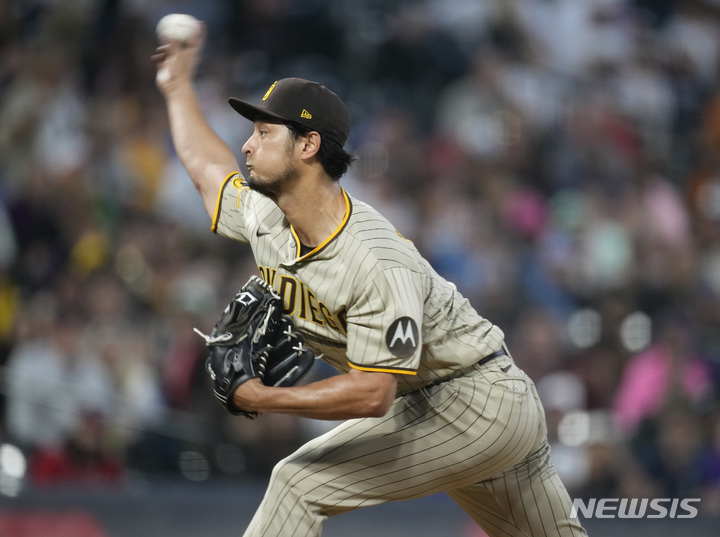 [덴버=AP/뉴시스]샌디에이고 파드리스 다르빗슈 유. 2023.06.10.