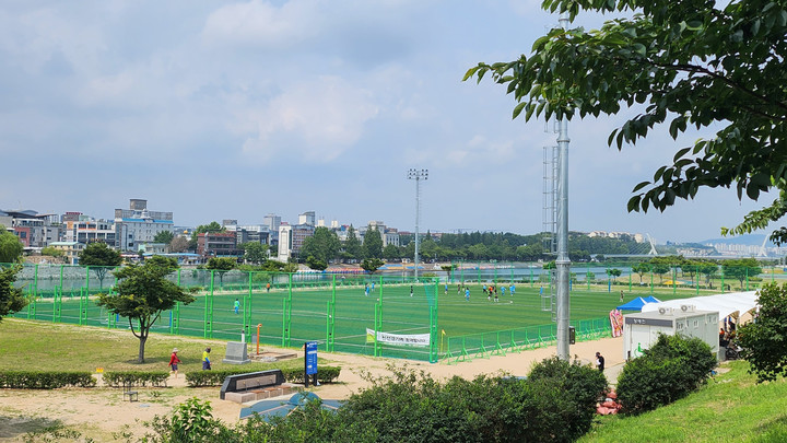 [대구=뉴시스] 동촌둔치 인조잔디 축구장 *재판매 및 DB 금지