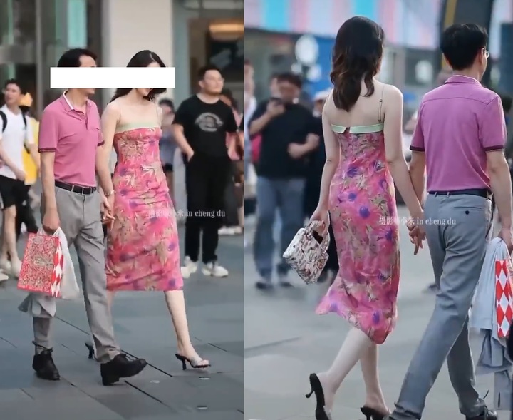 [서울=뉴시스] 지난 7일(현지시간) 중국 다수 매체는 중국 국영기업 환치우프로젝트엔지니어링의 전무이사이자 당 위원회 서기인 후무용이 아내가 아닌 한 여성과 길거리를 걷는 영상 공개로 파면된 것을 둘러싸고 중국 누리꾼 간 초상권 관련 논쟁이 있다고 전했다. (사진=트위터 갈무리) 2023.06.12. *재판매 및 DB 금지