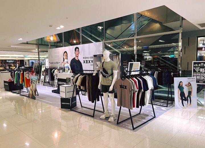 브랜드엑스코퍼레이션 젝시믹스, 대만 타이중 '탑 시티' 백화점 내 팝업매장(사진=젝시믹스 제공) *재판매 및 DB 금지