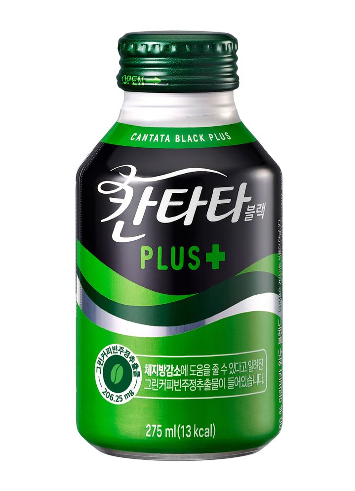칸타타 블랙플러스 광고. (사진=롯데칠성음료 제공) *재판매 및 DB 금지