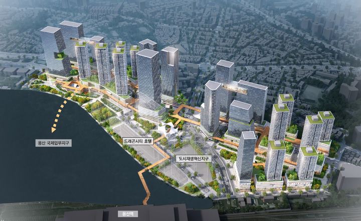 [서울=뉴시스]용산 전자상가 일대 조감도.(사진=서울시 제공) *재판매 및 DB 금지