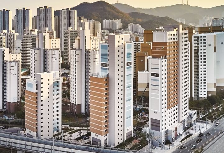 [부산=뉴시스] 부산 동래구 동래 행복주택 전경 (사진=부산도시공사 제공) *재판매 및 DB 금지