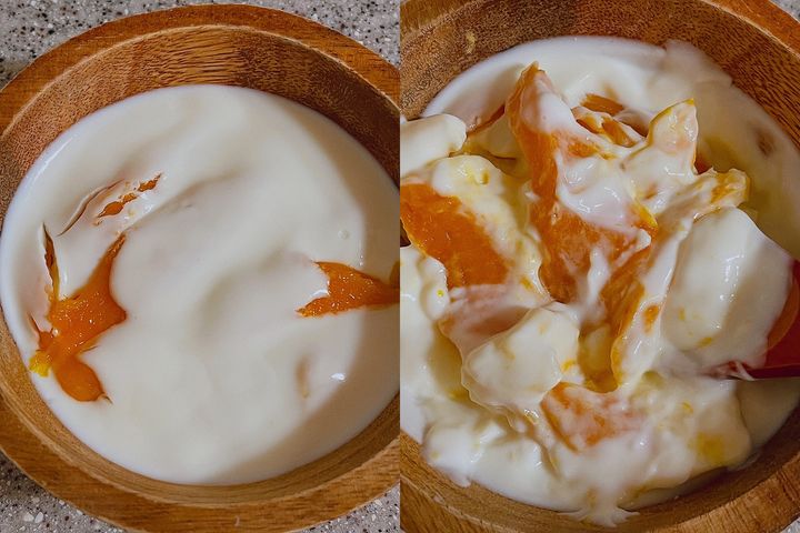 SNS, 유튜브 상에서 인기를 끌고 있는 카즈하 요거트의 완성된 모습 *재판매 및 DB 금지